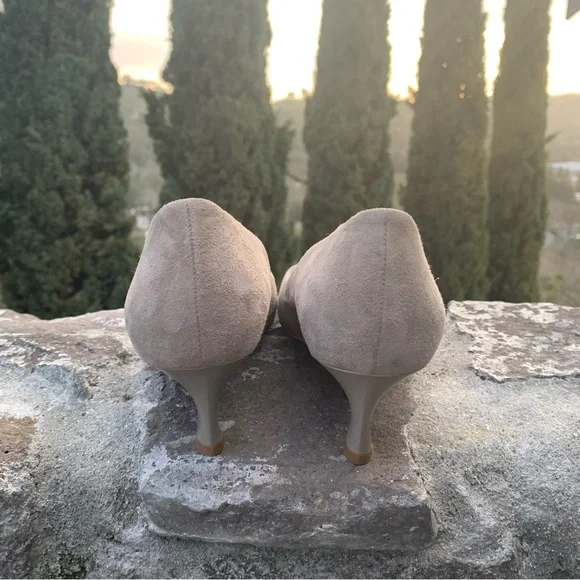 M. M. Lafleur Nude Beige Suede The Lillian Pump - Picture 5 of 7